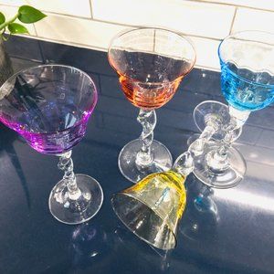 NWOT.  Stunning Wine/Drink Glasses (4).  FIRM ONLY $11.50/EACH!!!